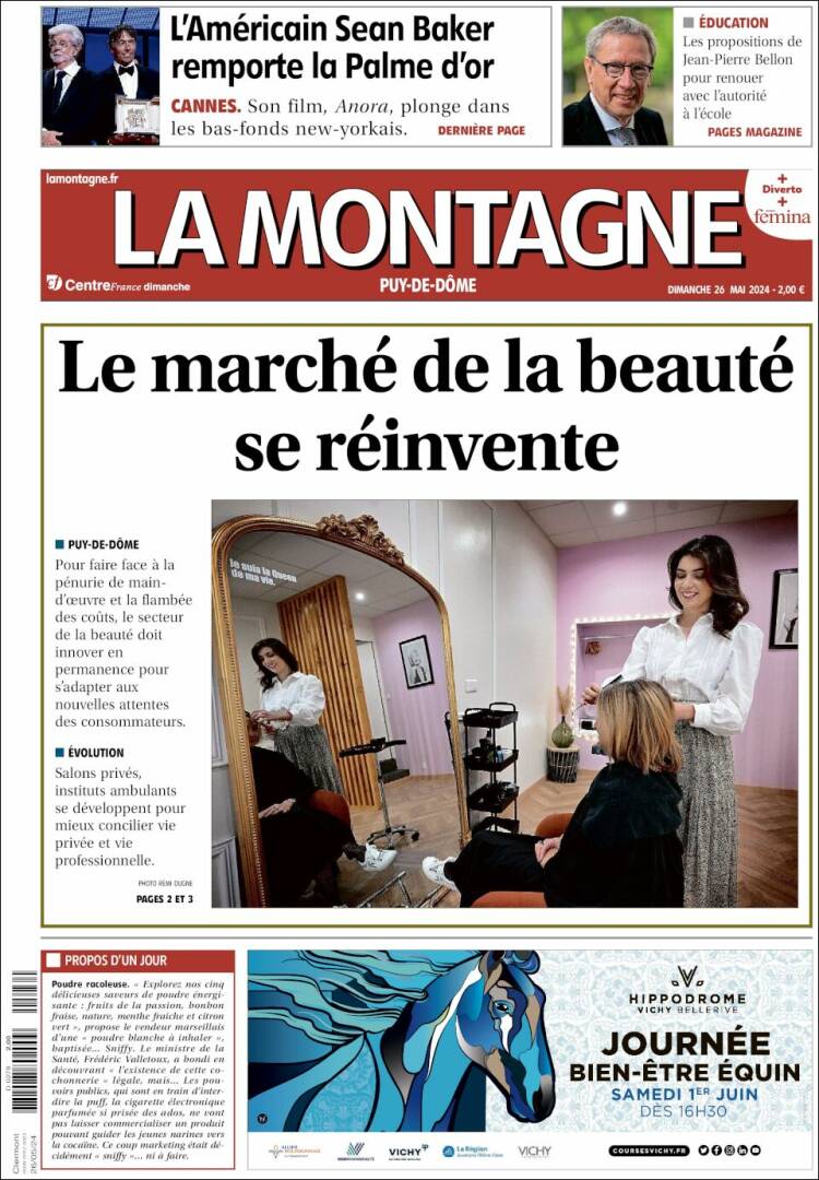 Portada de La Montagne (Francia)