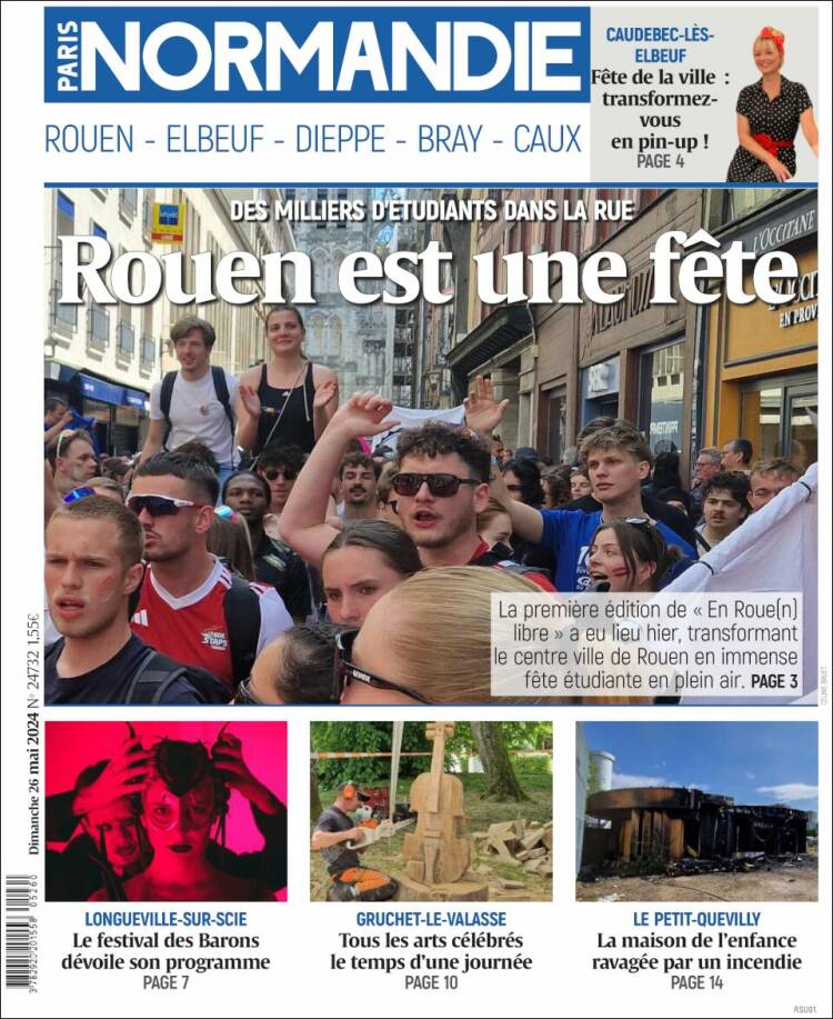 Portada de Paris Normandie (Francia)