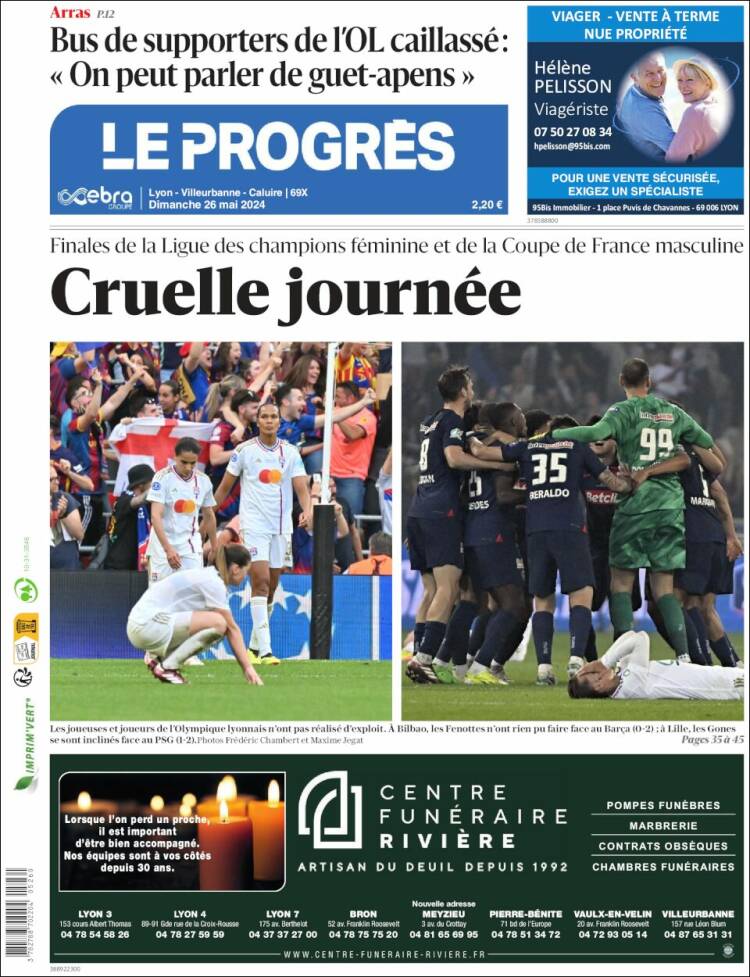 Portada de Progres de Fecamp (Francia)
