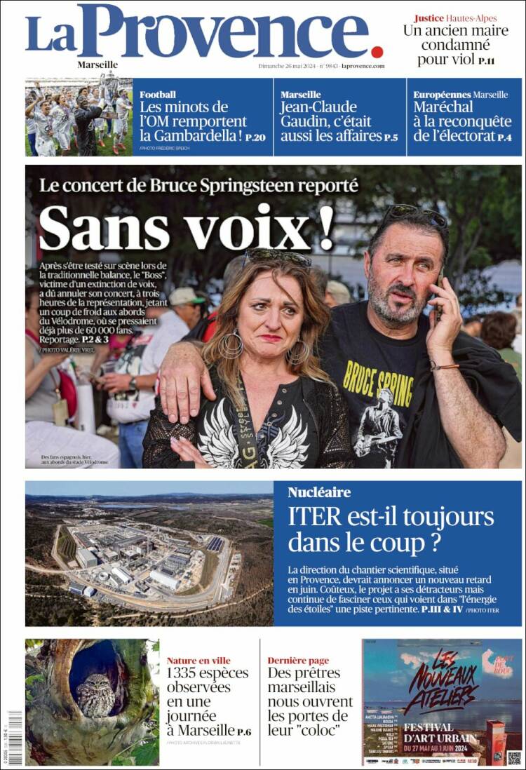 Portada de La Provence (Francia)