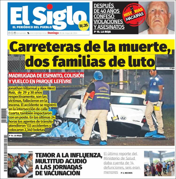 Portada de El Siglo (Panam&aacute;)