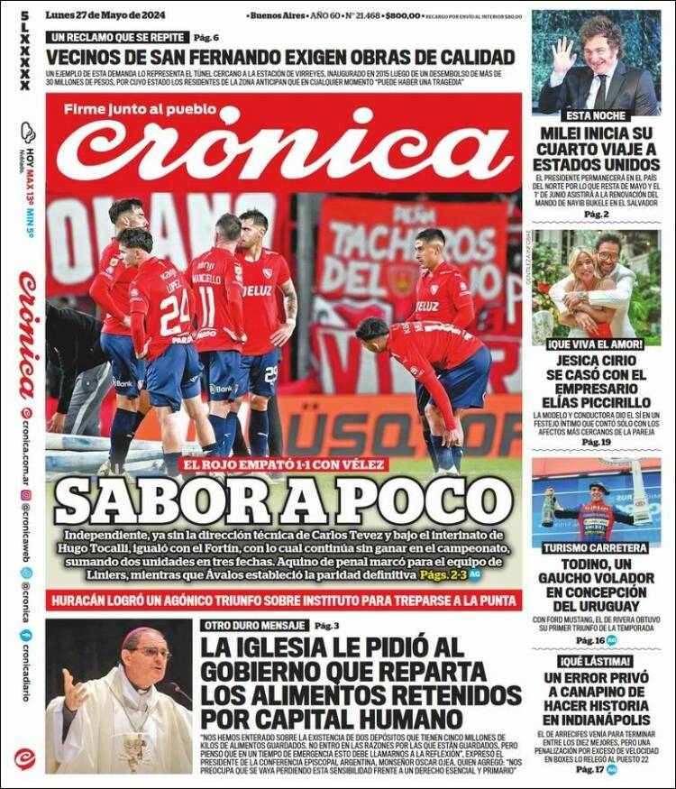 Portada de La Voz del Chaco (Argentina)