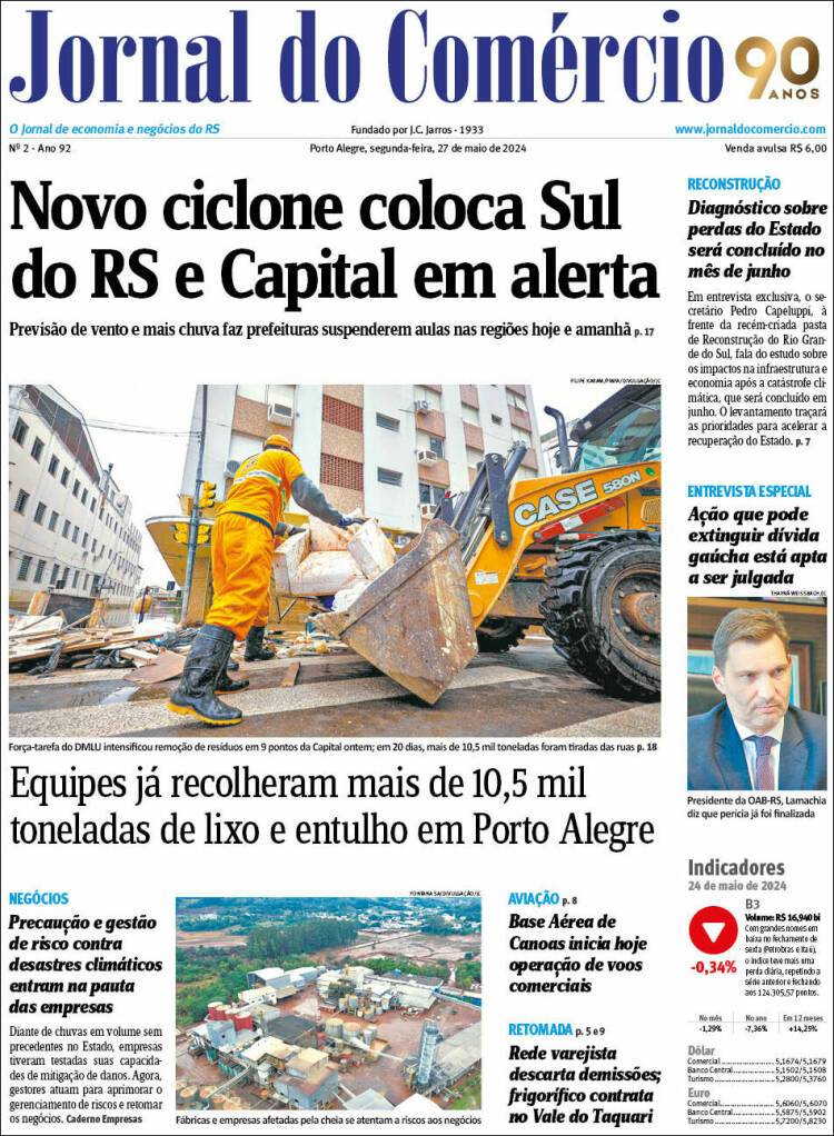 Portada de Jornal do Comércio (Brasil)