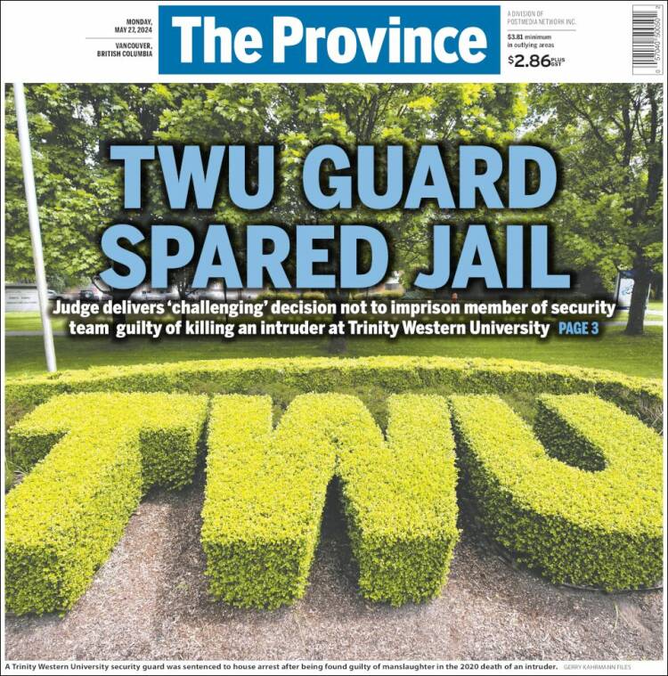 Portada de The Province (Canadá)