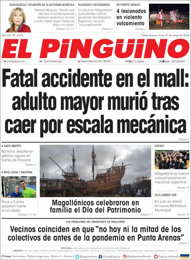 Portada de El Pingüino (Chile)