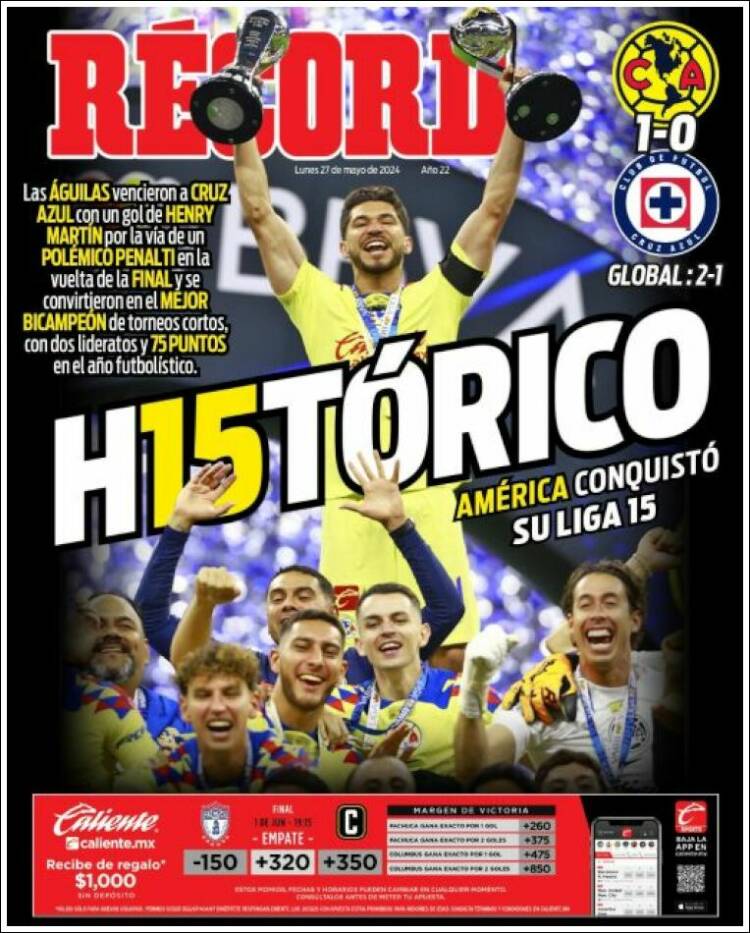 Portada de Record (México)