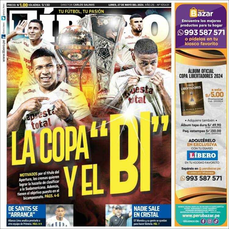 Portada de Líbero (Per&uacute;)