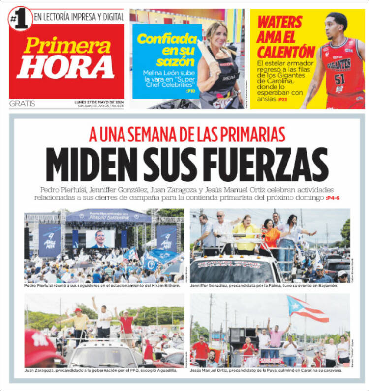 Portada de Primera Hora (Puerto Rico)