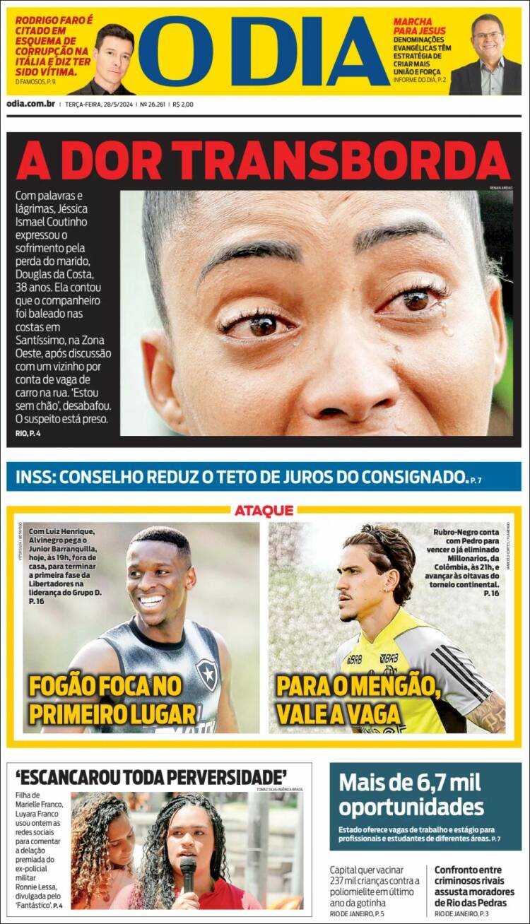 Portada de O Dia (Brasil)