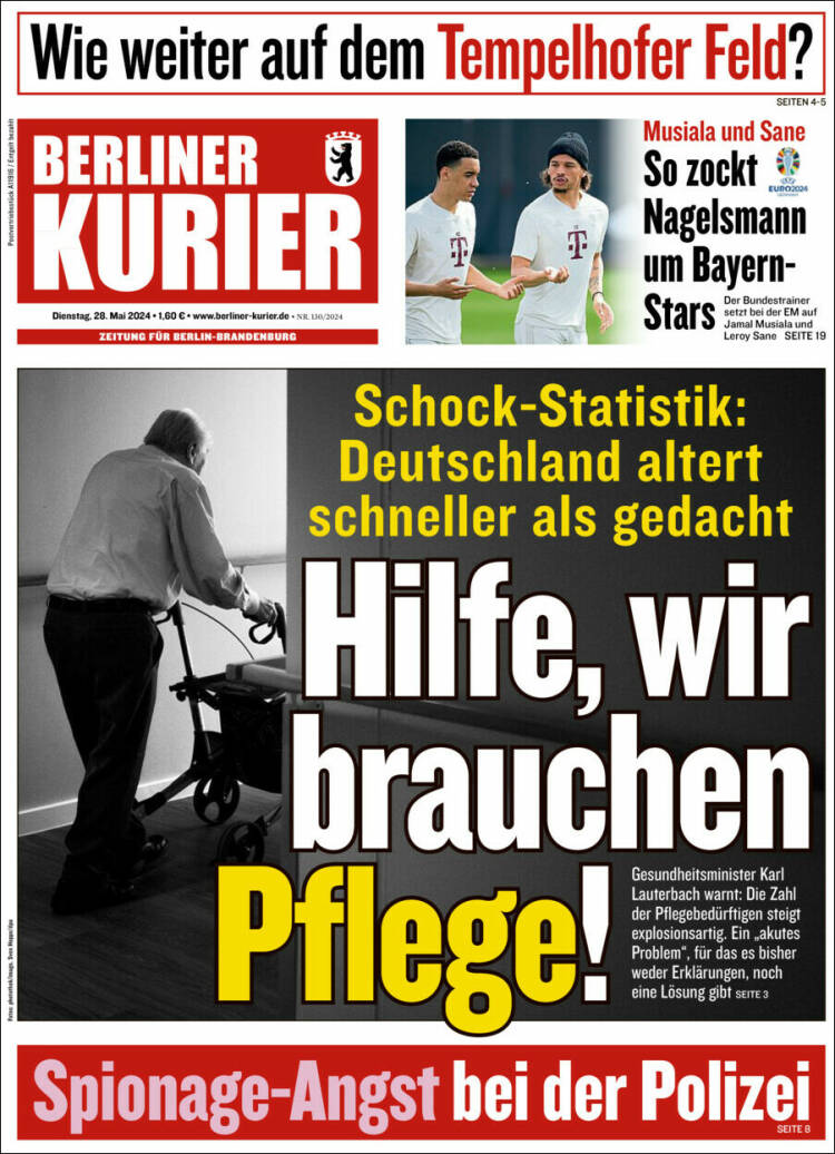Portada de Berliner Kurier - Startseite BK (Alemania)