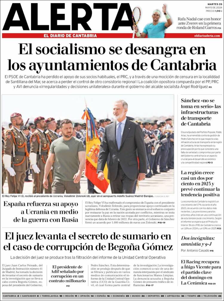 Portada de Alerta - El Diario de Cantabria (Espa&ntilde;a)