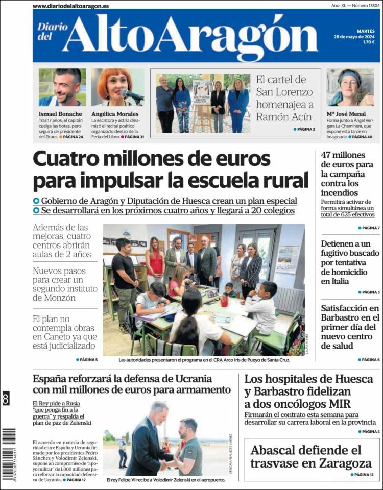 Portada de Diario del AltoAragón (Espa&ntilde;a)