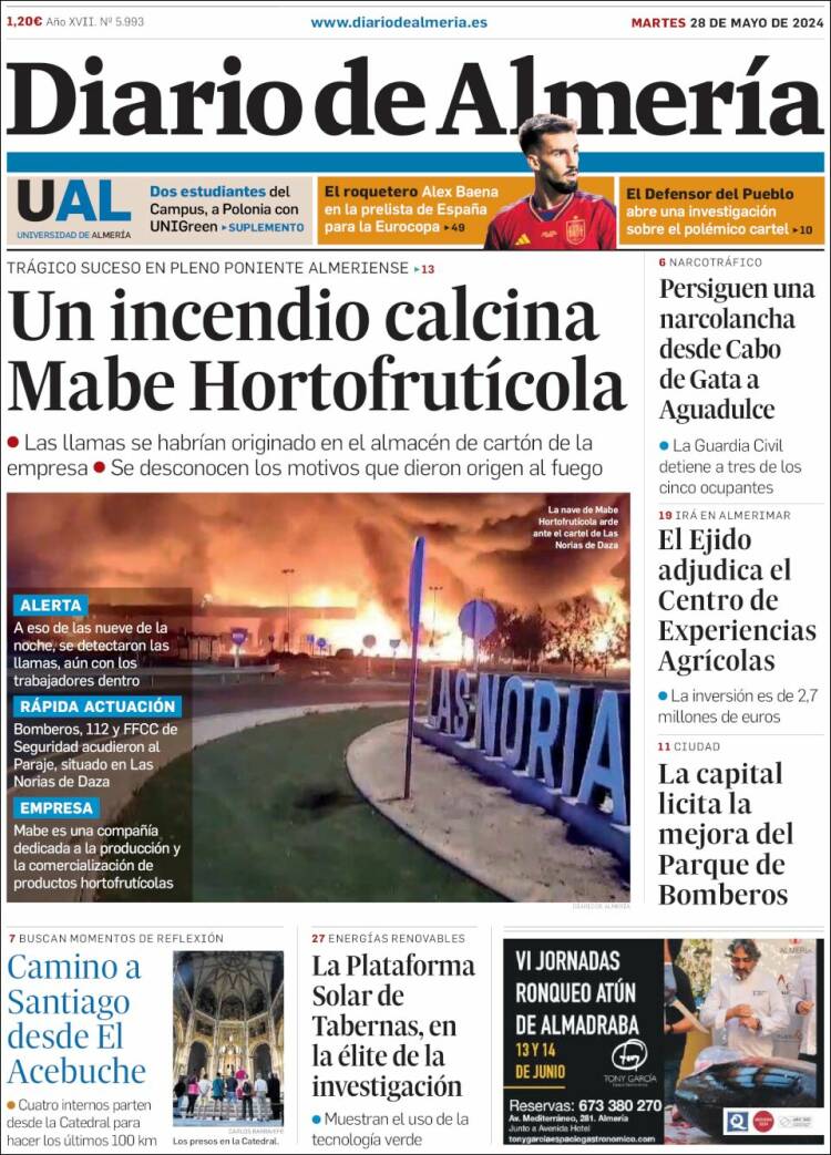 Portada de Diario de Almería (Espa&ntilde;a)