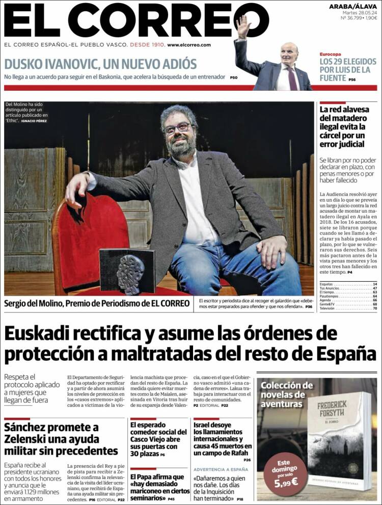Portada de El Correo - Álava (Espa&ntilde;a)