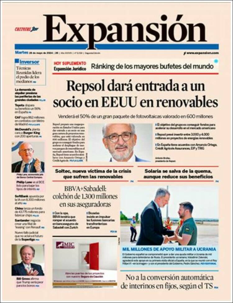 Portada de Expansión (Espa&ntilde;a)