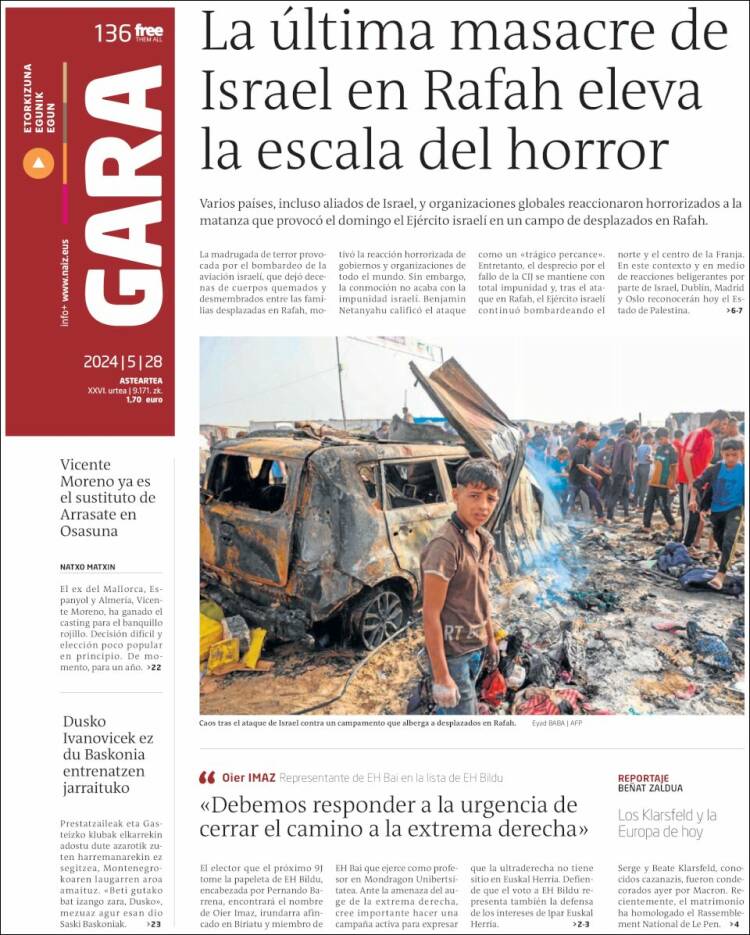 Portada de Gara (Espa&ntilde;a)