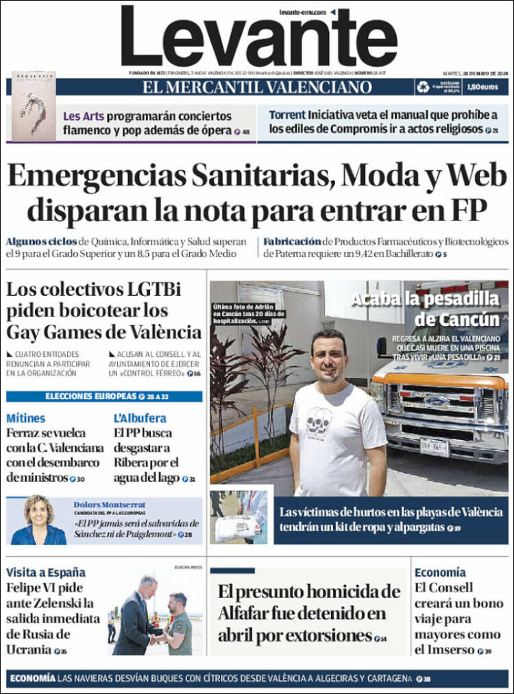 Portada de Levante (Espa&ntilde;a)