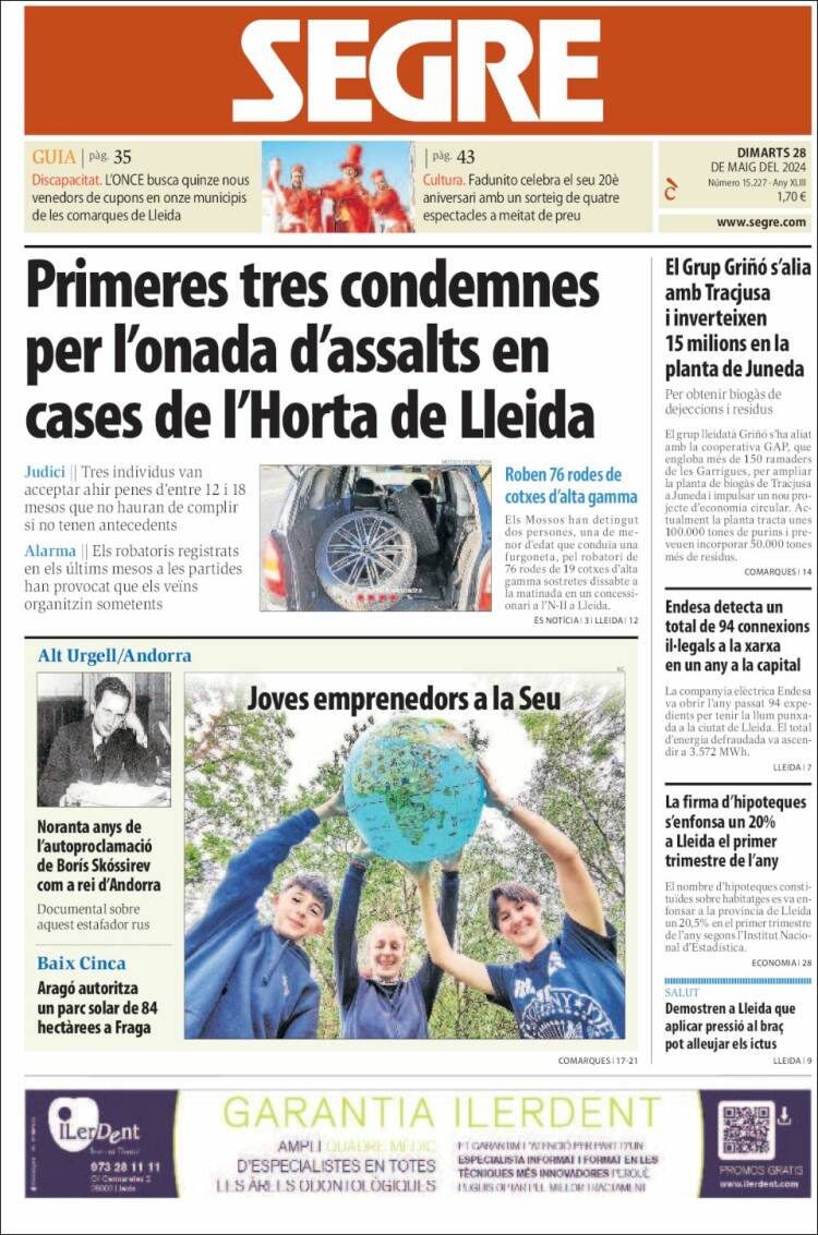 Portada de Segre (Espa&ntilde;a)