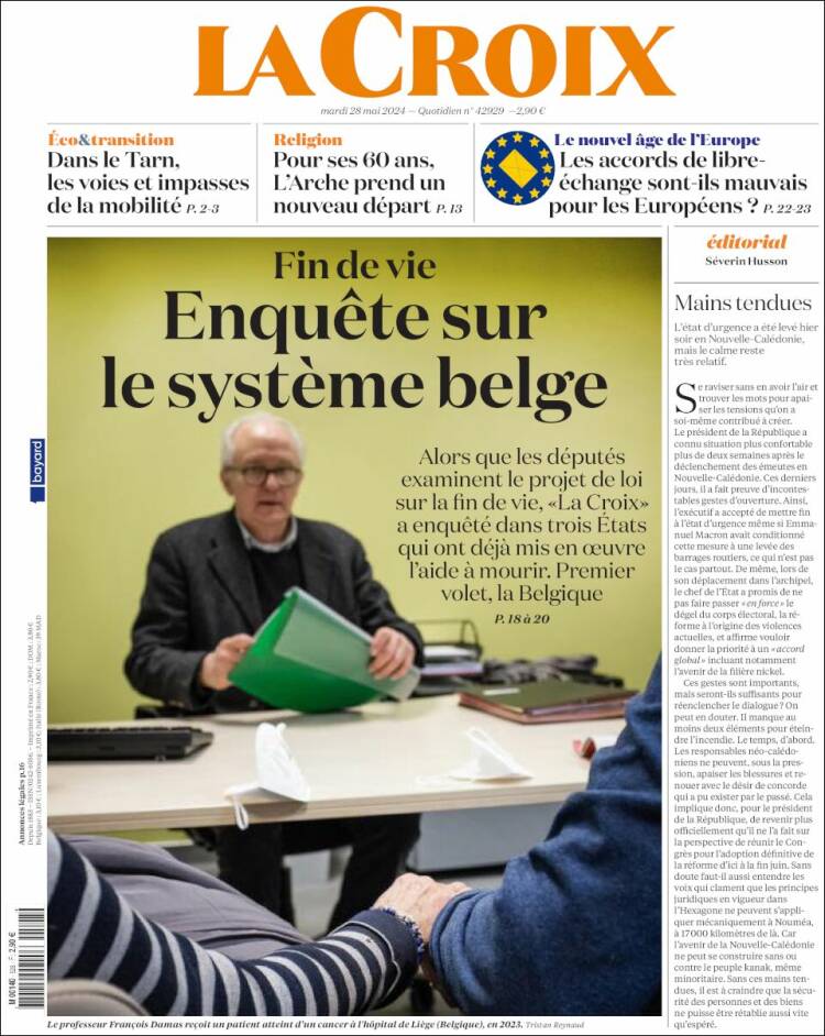 Portada de La Croix (Francia)