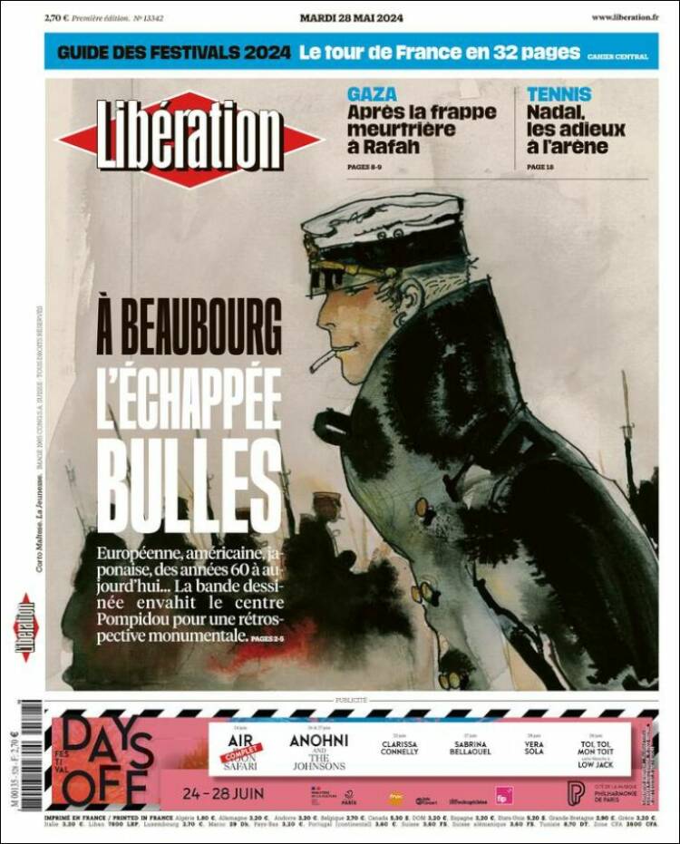 Portada de Libération (Francia)