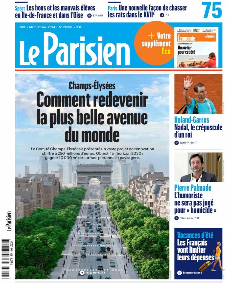 Portada de Le Parisien (Francia)