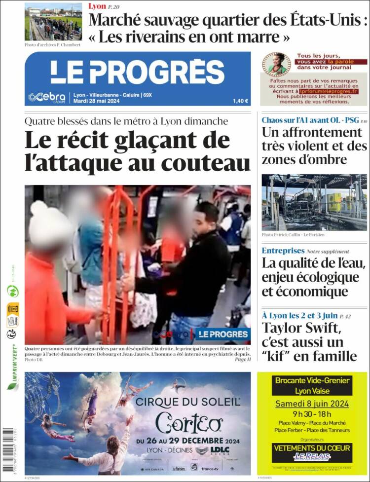 Portada de Progres de Fecamp (Francia)