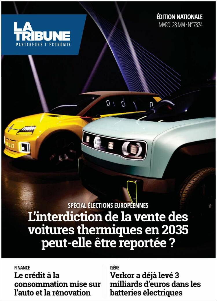 Portada de La Tribune (Francia)