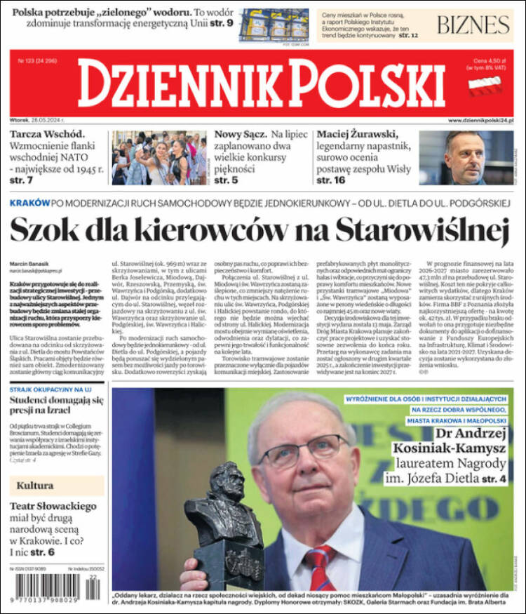 Portada de Dziennik (Polonia)