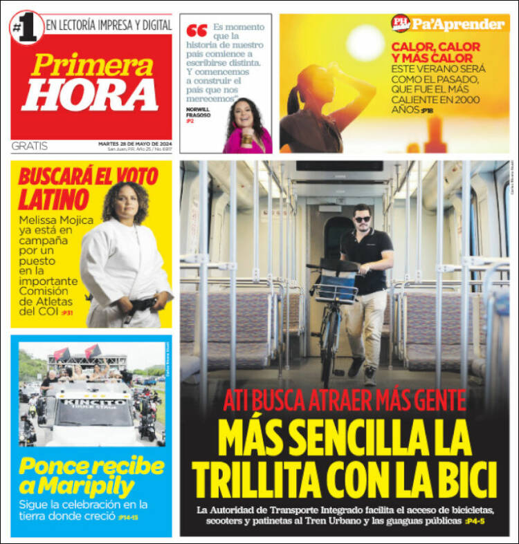 Portada de Primera Hora (Puerto Rico)