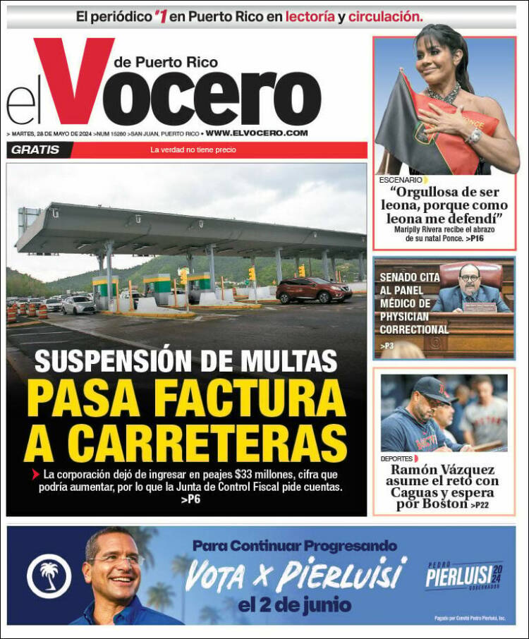 Portada de Vocero (Puerto Rico)