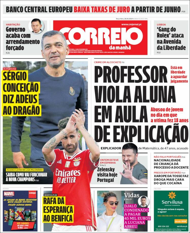 Portada de Correio da Manhã (Portugal)