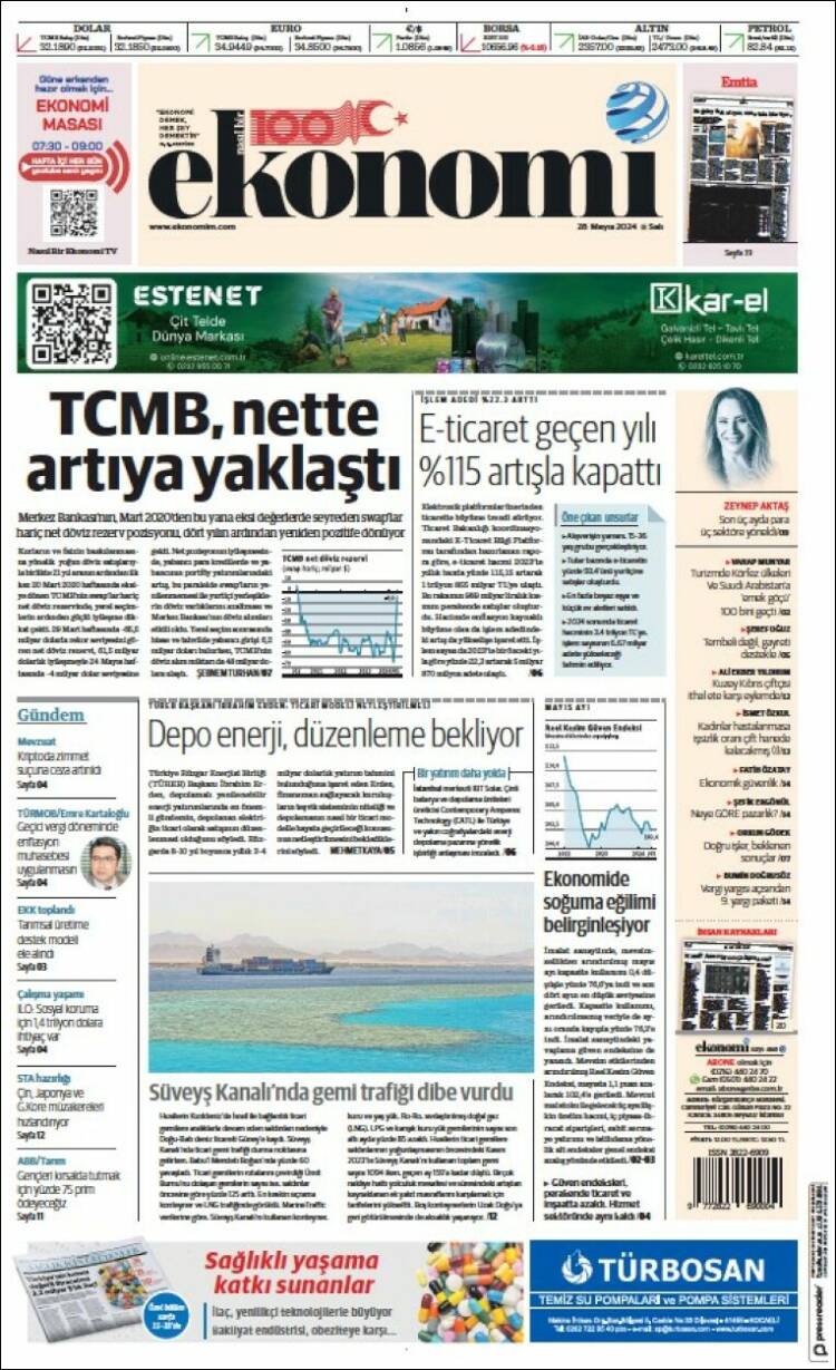 Portada de Dünya (Turqu&iacute;a)