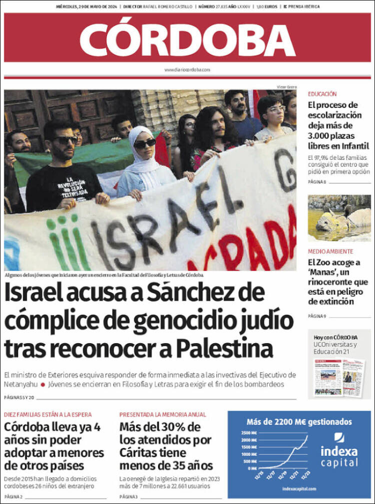 Portada de Diario de Córdoba (España)