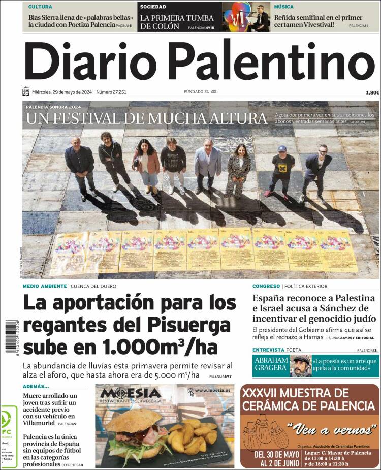 Portada de Diario Palentino (España)
