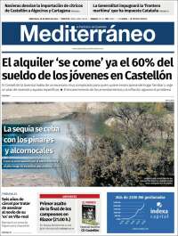 Portada de El Periódico Mediterraneo (España)