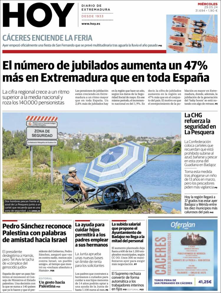 Portada de Hoy - Caceres (España)