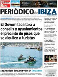 Portada de Periódico de Ibiza (España)