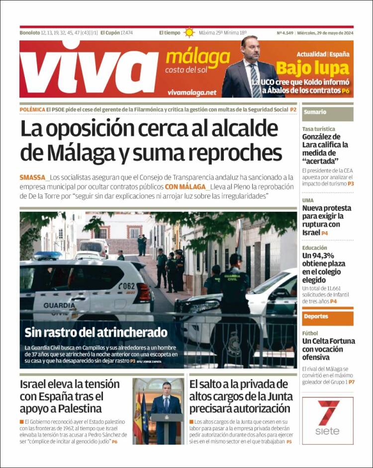 Portada de Viva Málaga (España)