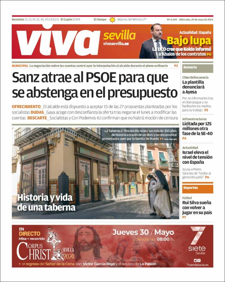 Portada de Viva Sevilla (España)