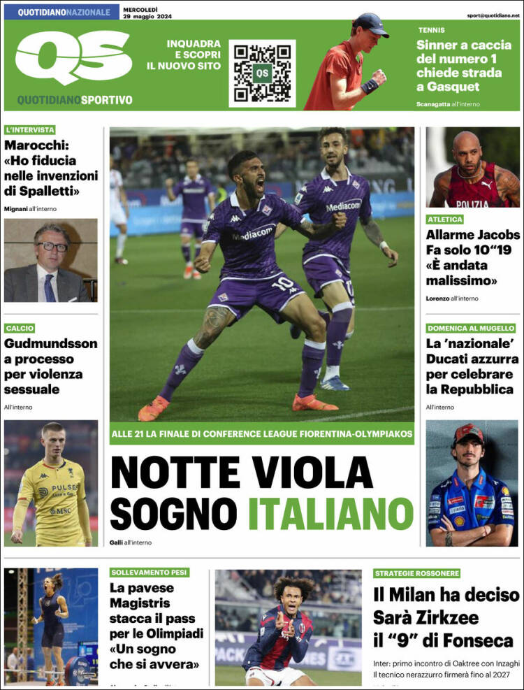 Portada de Quotidiano Sportivo (Italia)