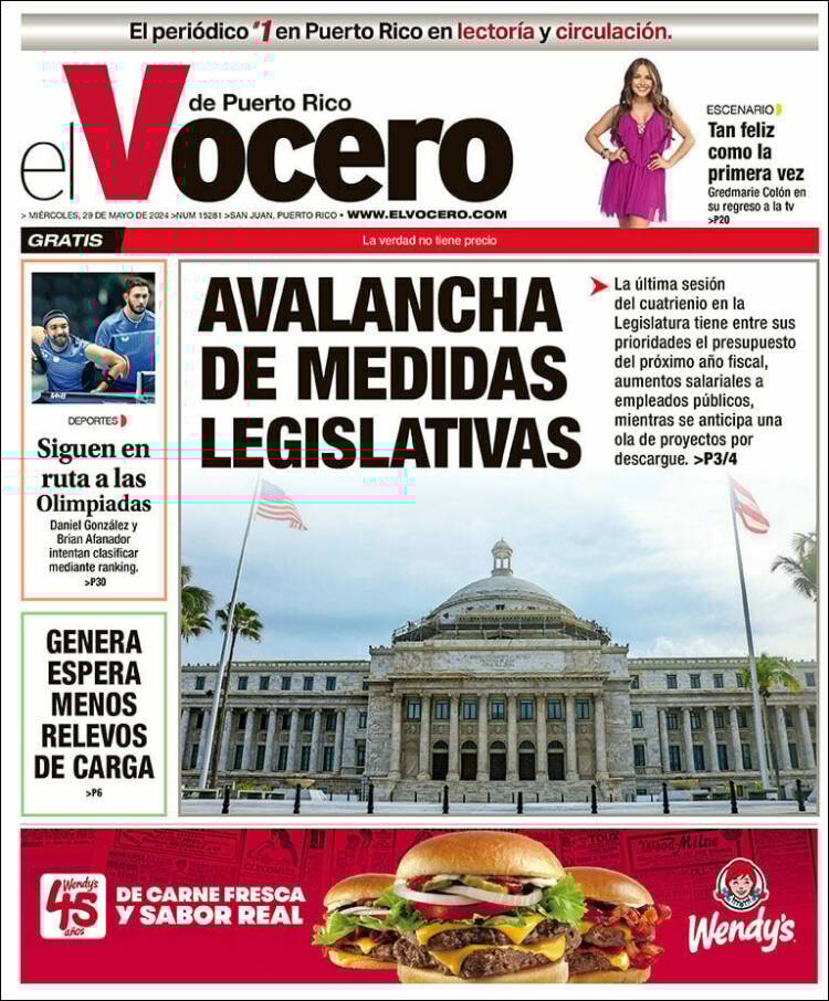 Portada de Vocero (Puerto Rico)