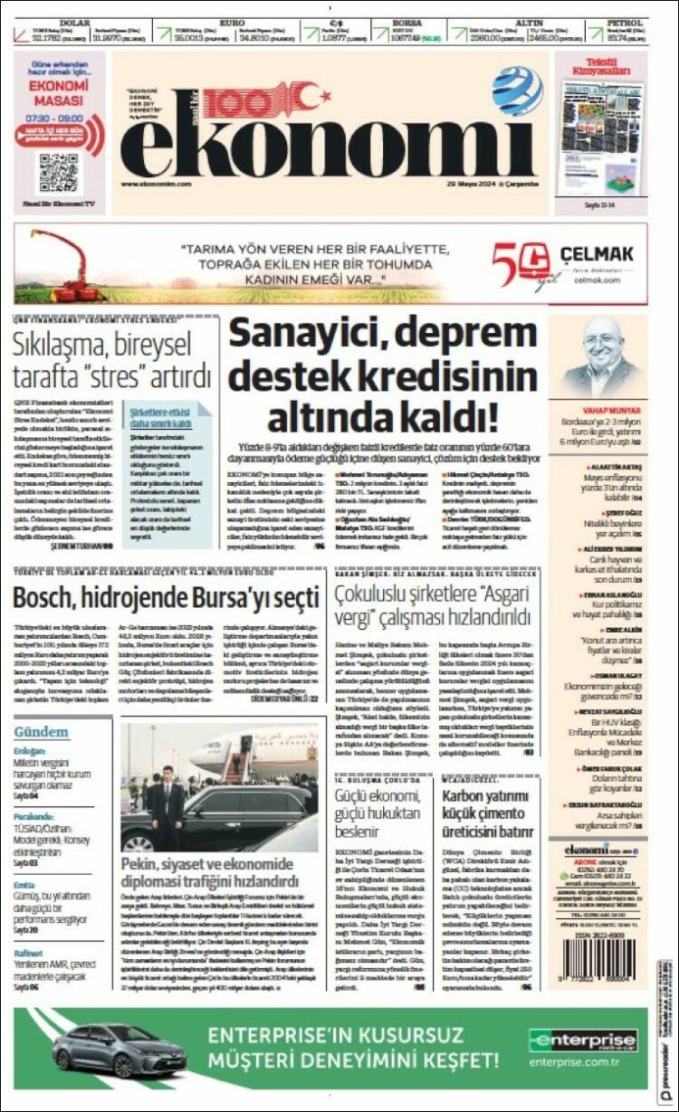 Portada de Dünya (Turqu&iacute;a)