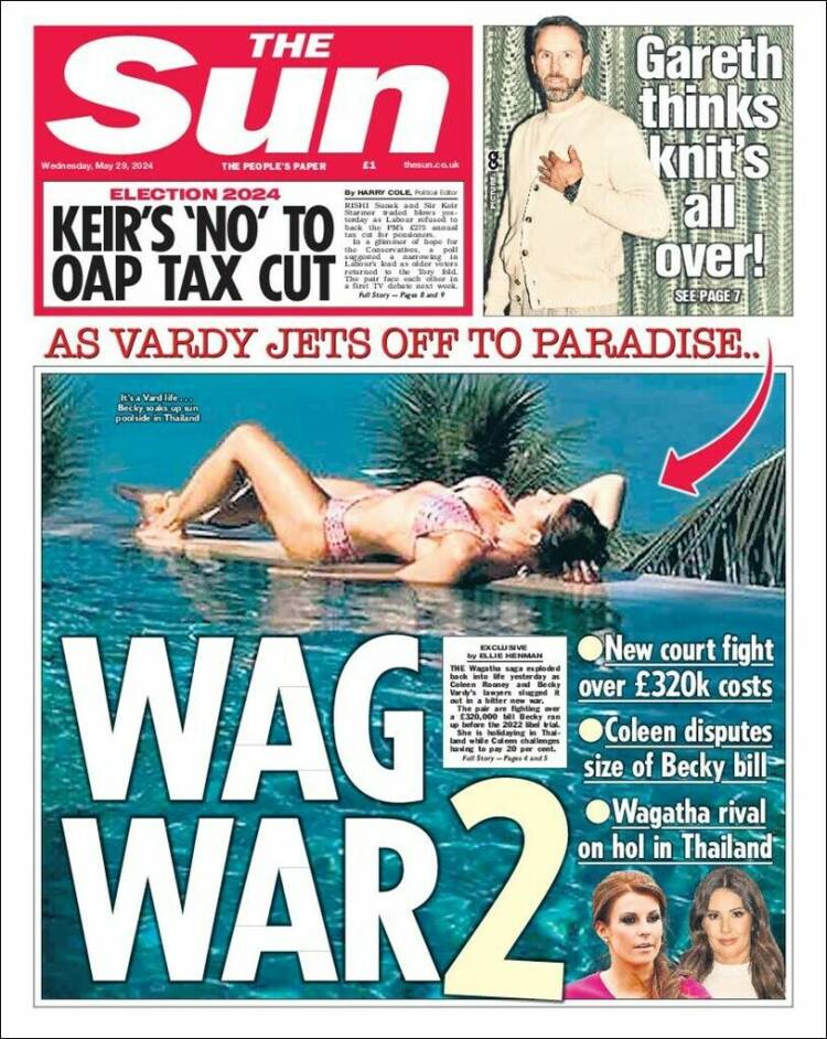 Portada de The Sun (Reino Unido)
