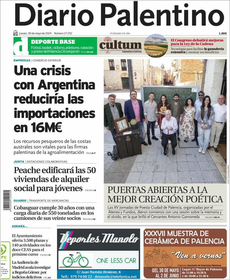 Portada de Diario Palentino (Espa&ntilde;a)