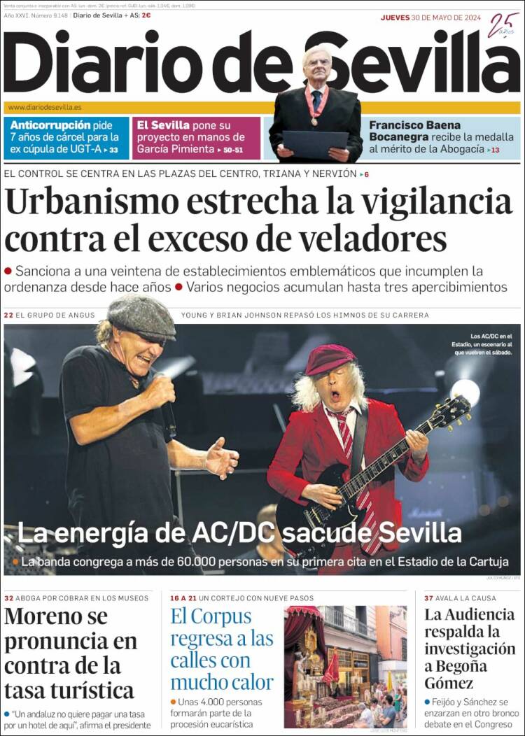 Portada de Diario de Sevilla (Espa&ntilde;a)