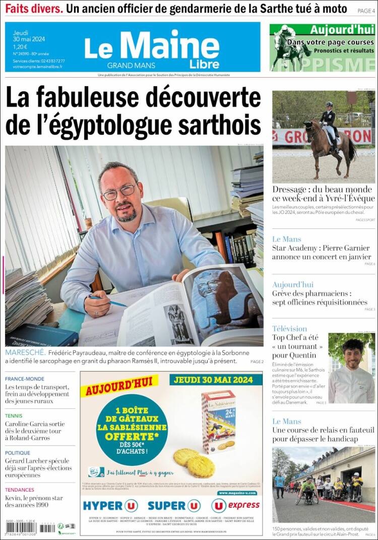 Portada de Le Maine Libre (Francia)