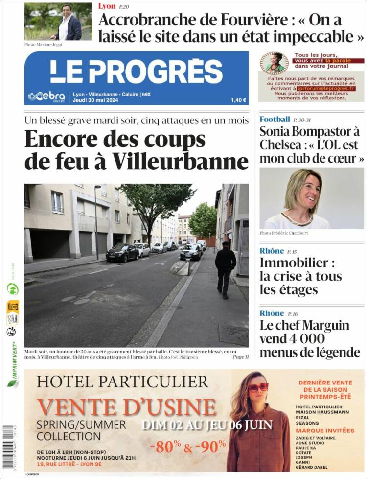 Portada de Progres de Fecamp (Francia)