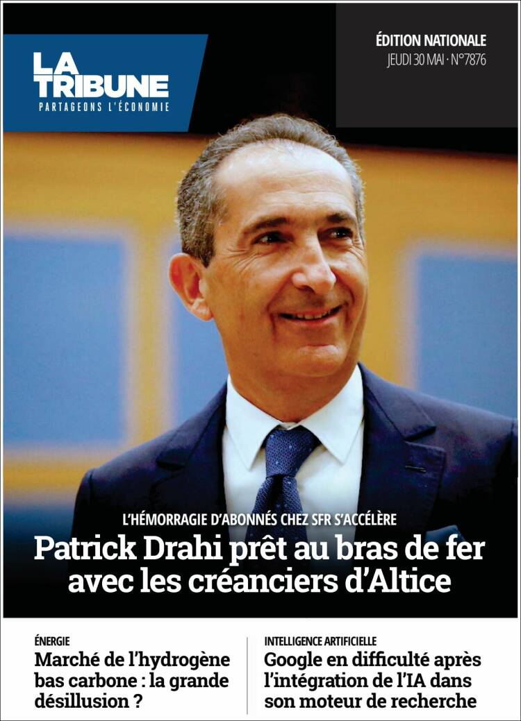 Portada de La Tribune (Francia)