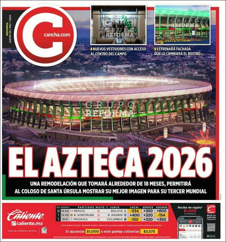 Portada de Cancha (M&eacute;xico)