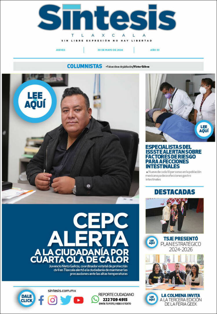 Portada de Síntesis de Tlaxcala (M&eacute;xico)